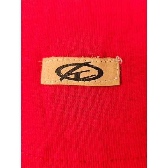 Rocker Hip Hop Samurai T Shirt Velvet Vinyl Embossed Short Sleeve Cotton XL Red - Picture 4 of 8